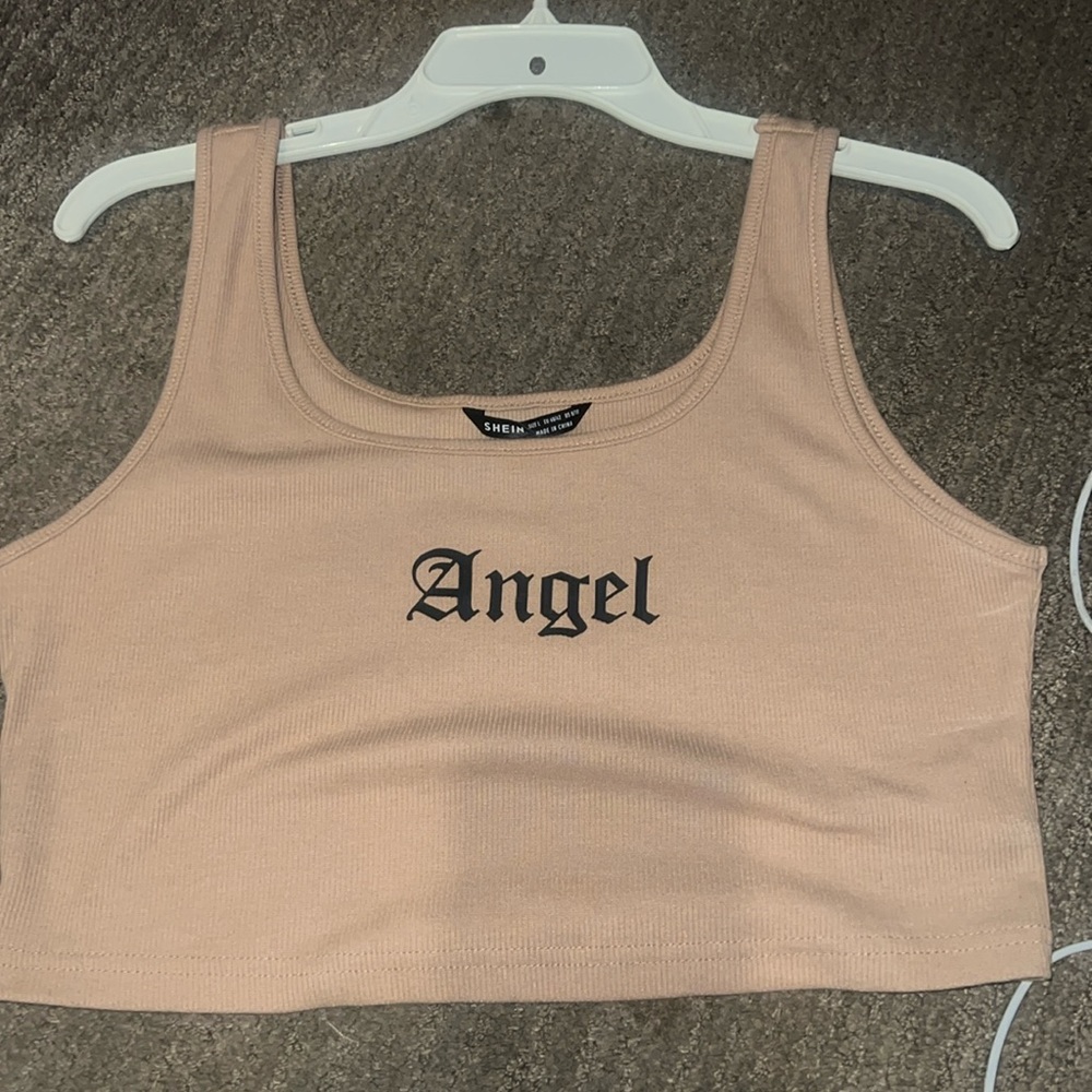 Beige crop top
